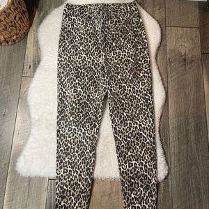 American Eagle Leopard Next Level Stretch Jeans 2 X-Short